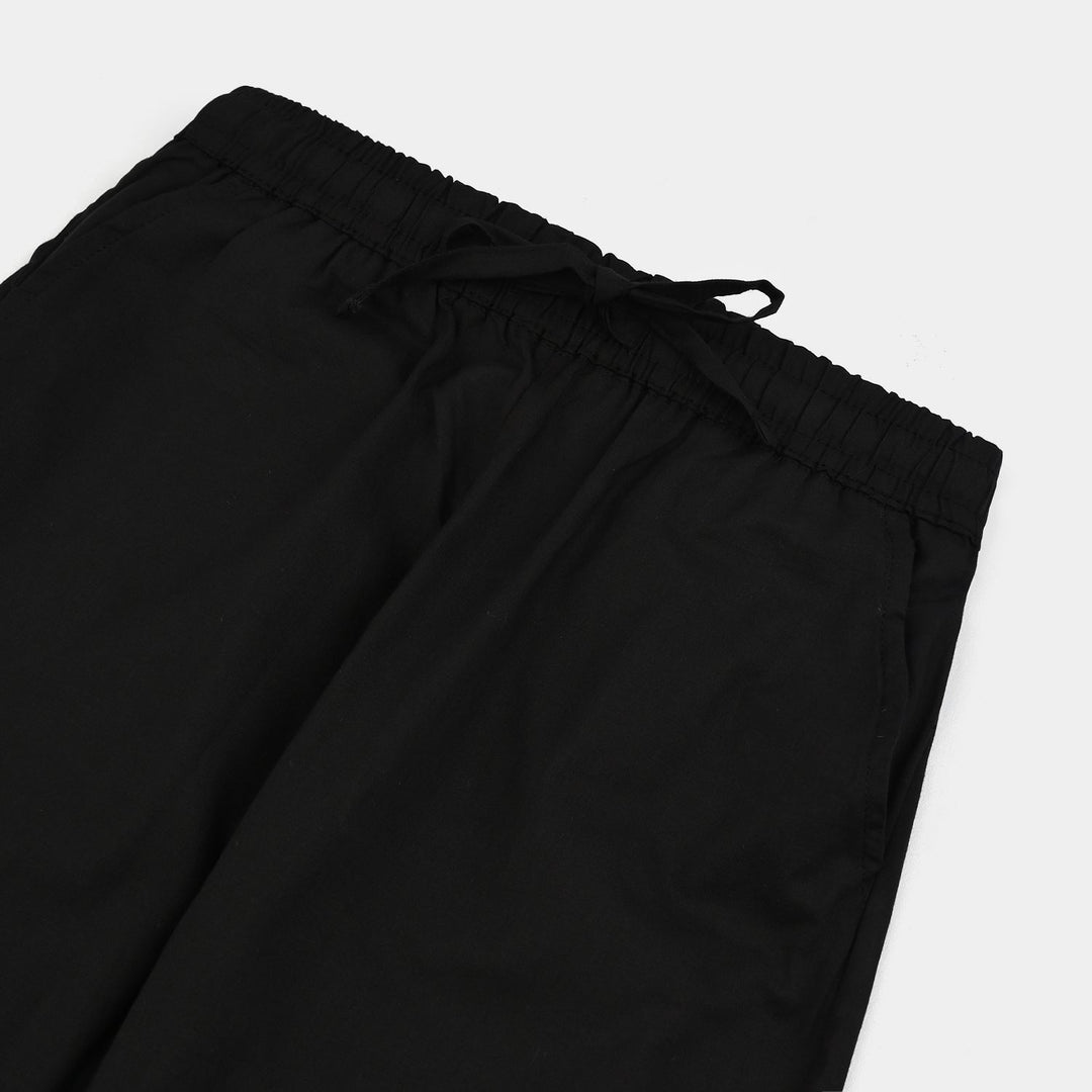 Boys Cotton Pajama-Black