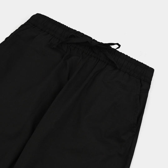 Boys Cotton Pajama-Black