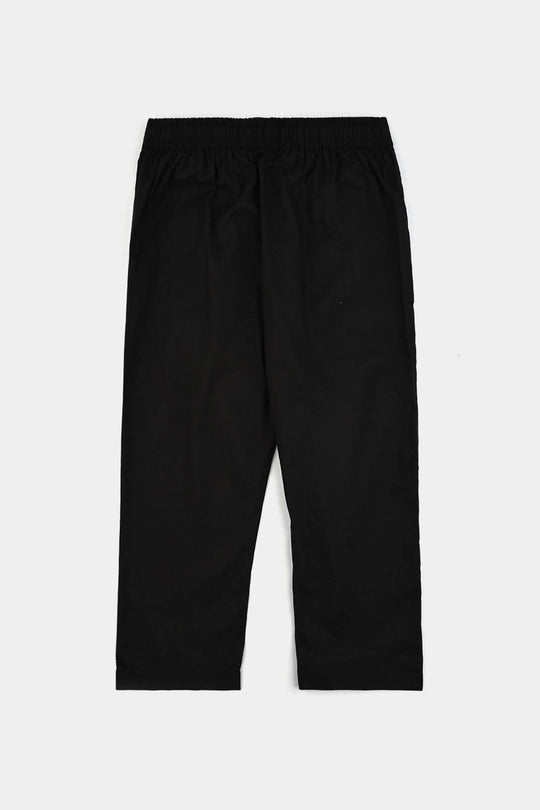 Boys Cotton Pajama - Black