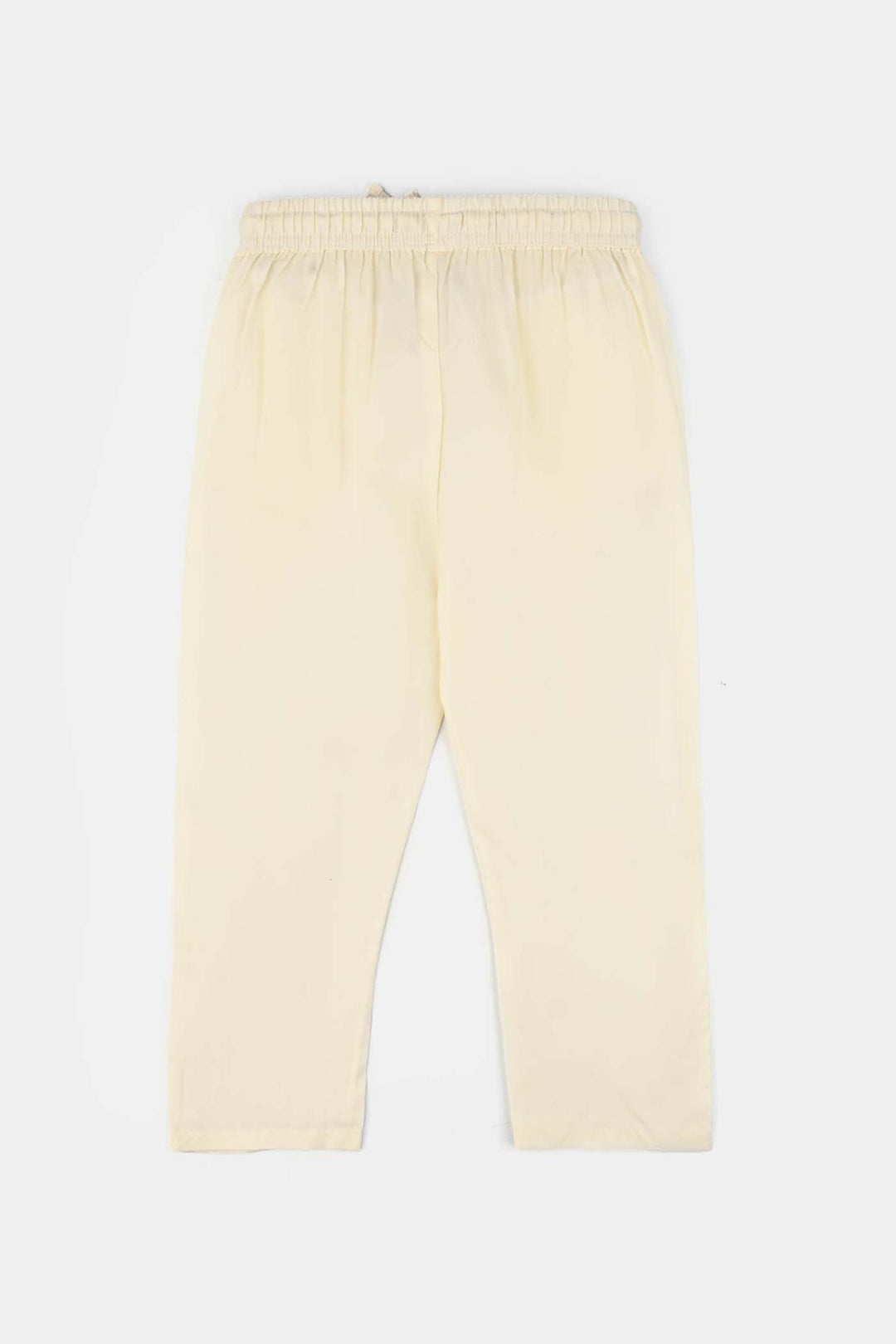 Boys Poly Viscose Pajama - Off White