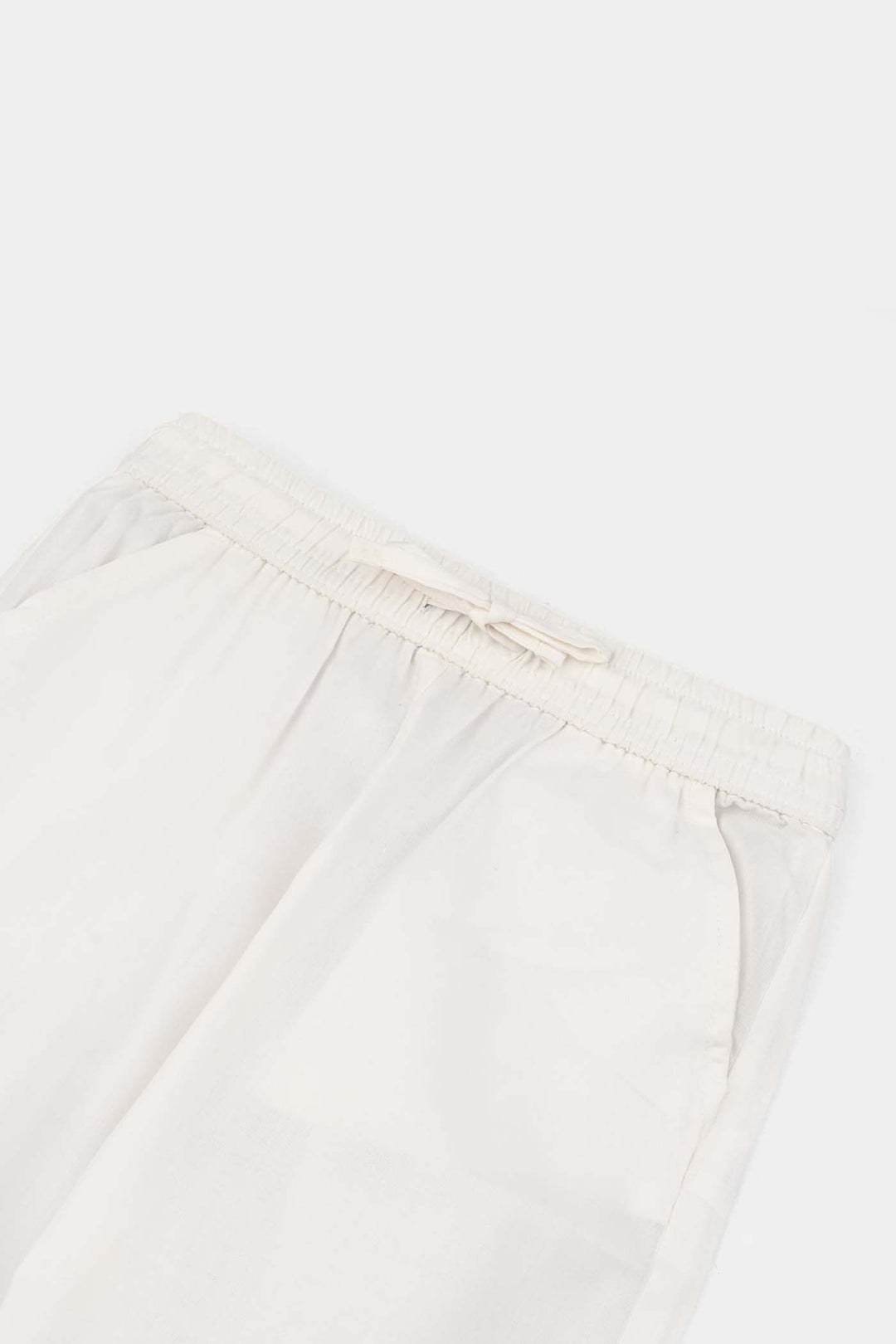 Boys Poly Viscose Pajama - White