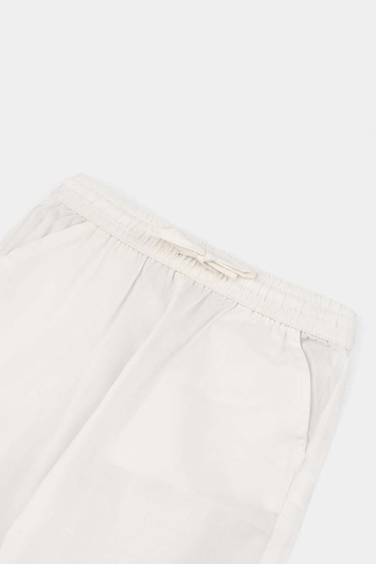 Boys Poly Viscose Pajama - White