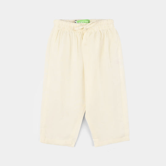 Infant Boys Poly Viscose Pajama-Off White