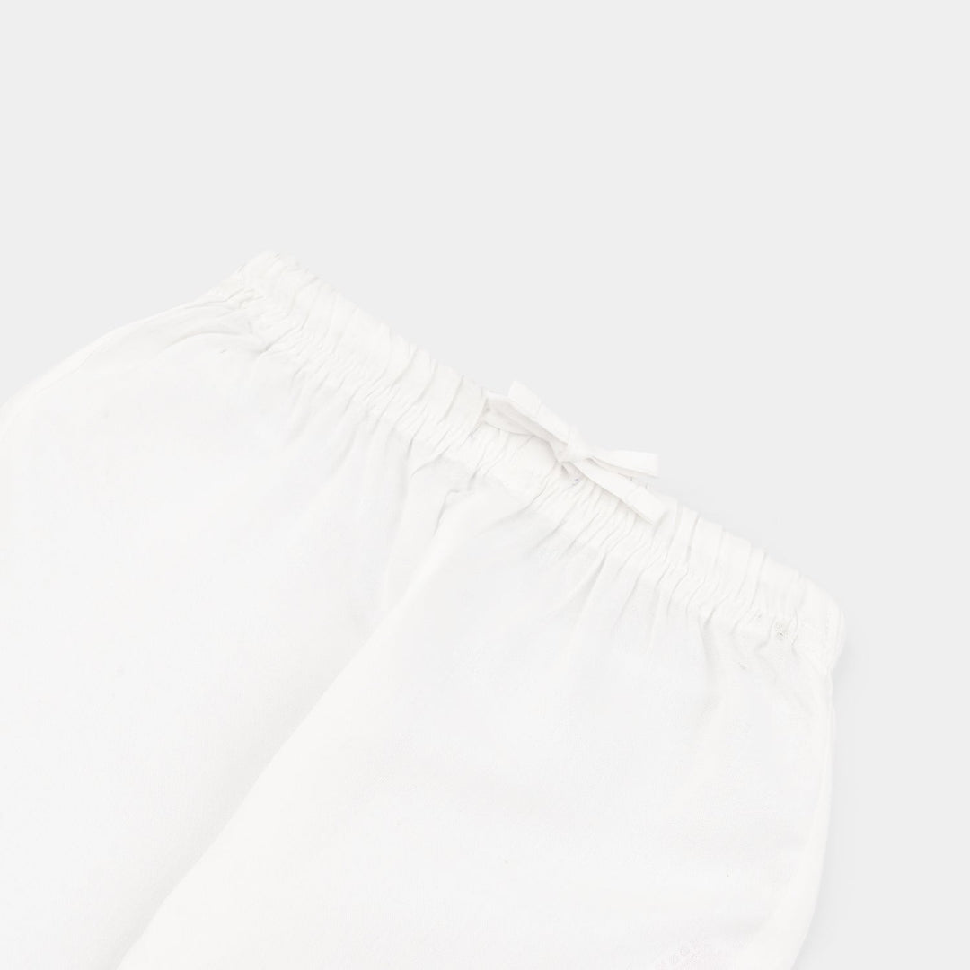 Infant Boys Poly Viscose Pajama-White