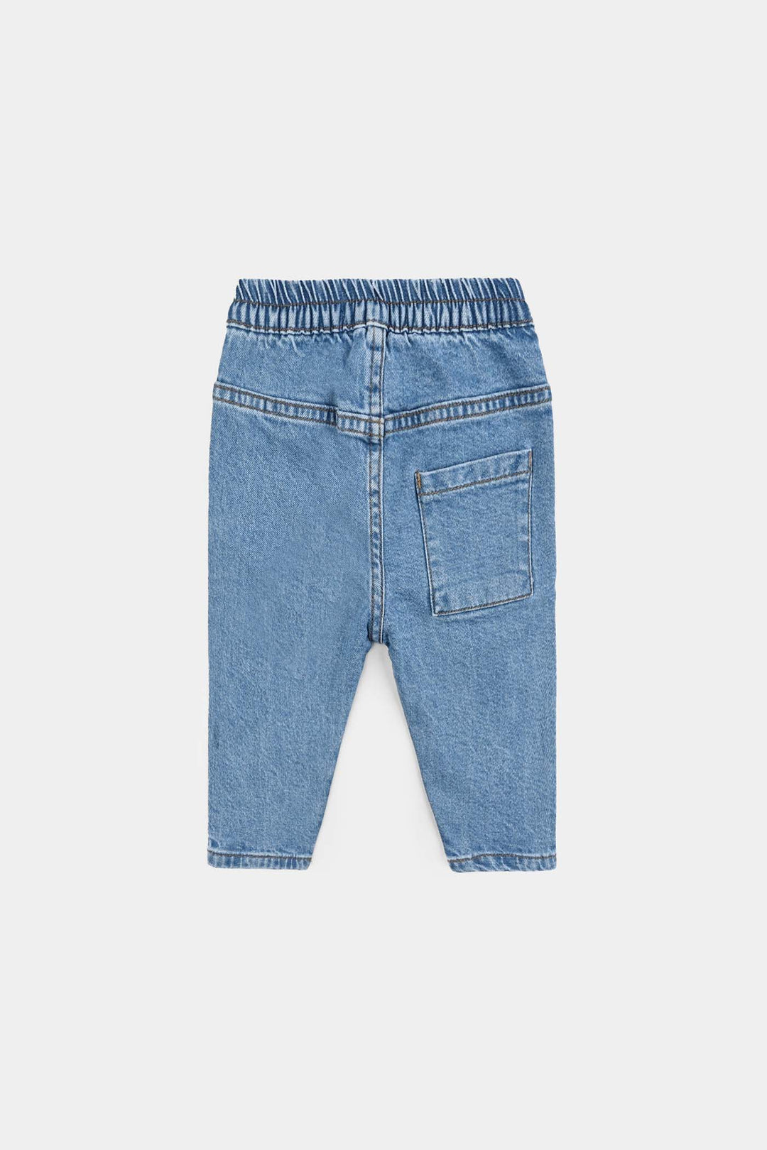 Infant Boys Denim Stretch Pant Cut & Sew-LT.Blue