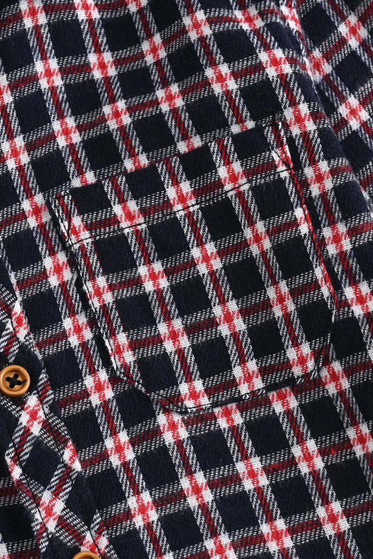 Boys Flannel Shirt (Dark Mode)