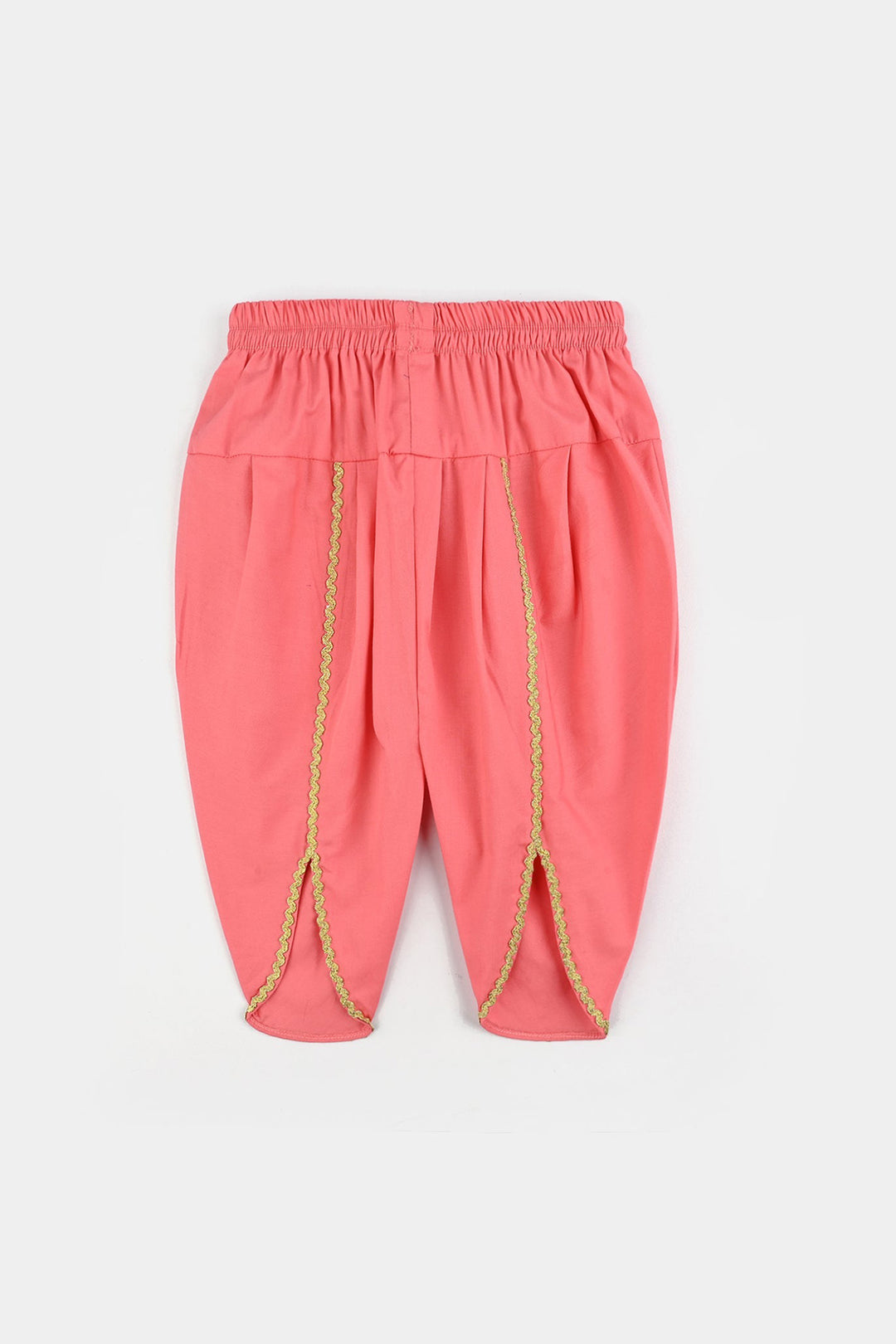 Infant Girls Cotton Poplin Emb 2Pcs Rani-Peach