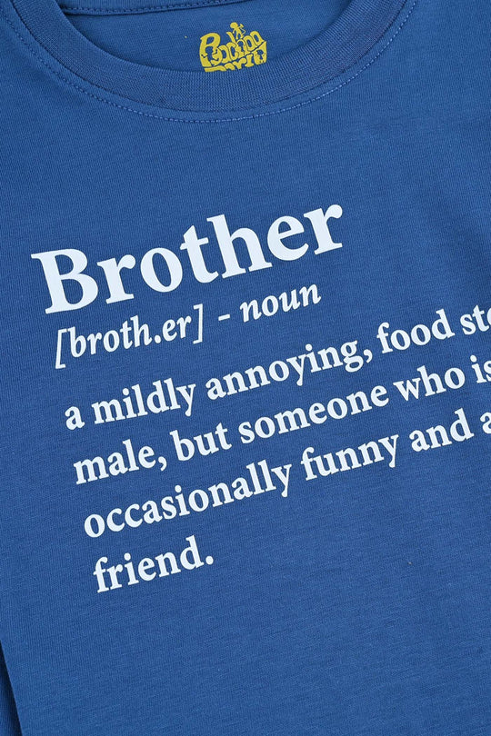 Boys Jersey/Terry T-Shirt F/S Brother-C.Blue