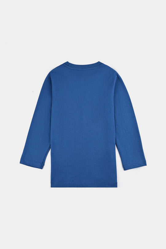 Boys Jersey/Terry T-Shirt F/S Brother-C.Blue