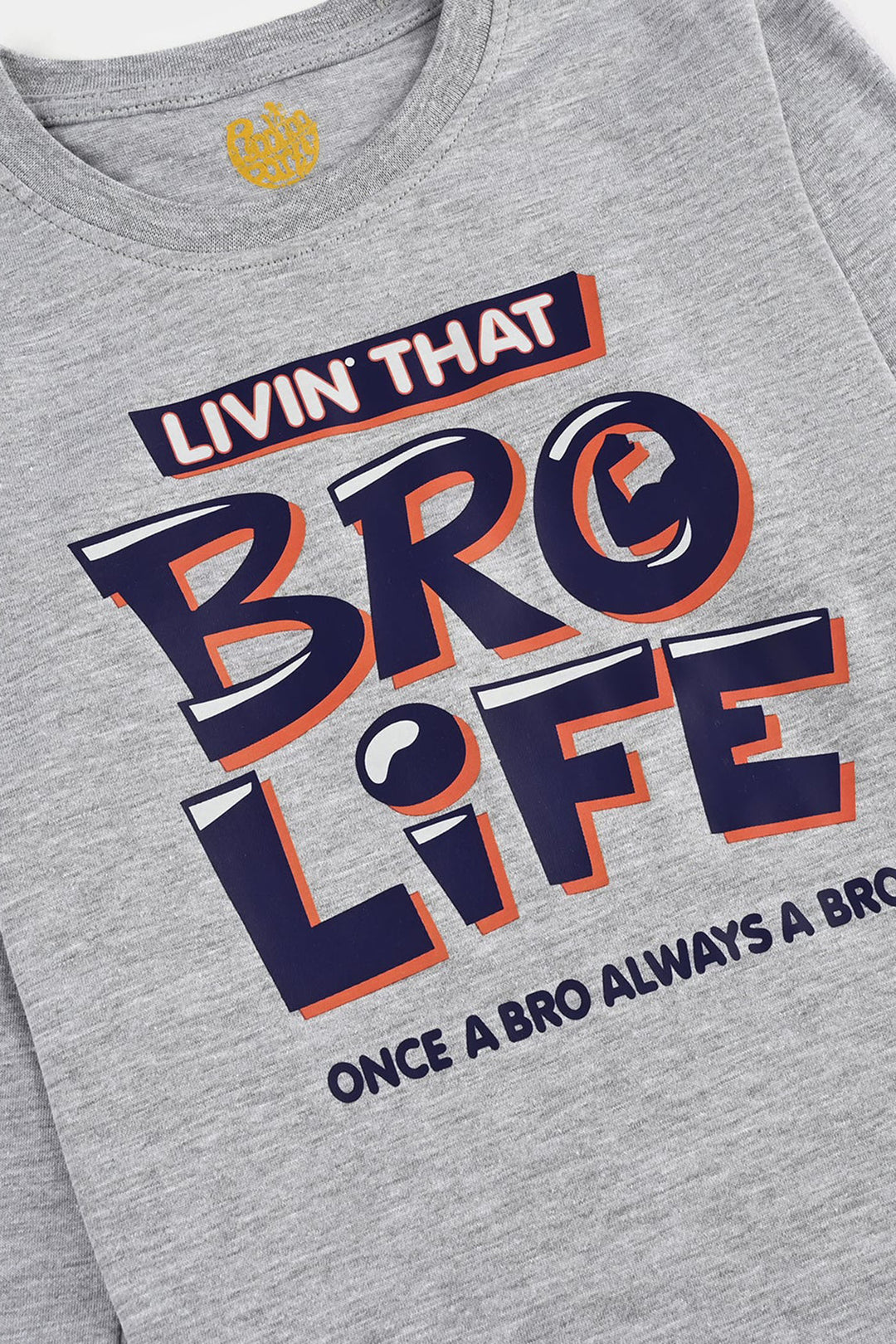 Boys Jersey/Terry T-Shirt F/S Bro Life