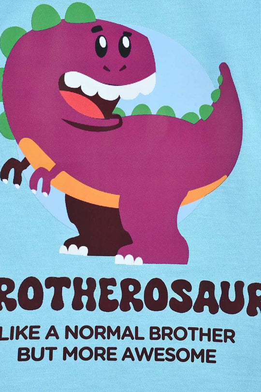 Infant Boys Jersey/Terry T-Shirt Brotherosaur