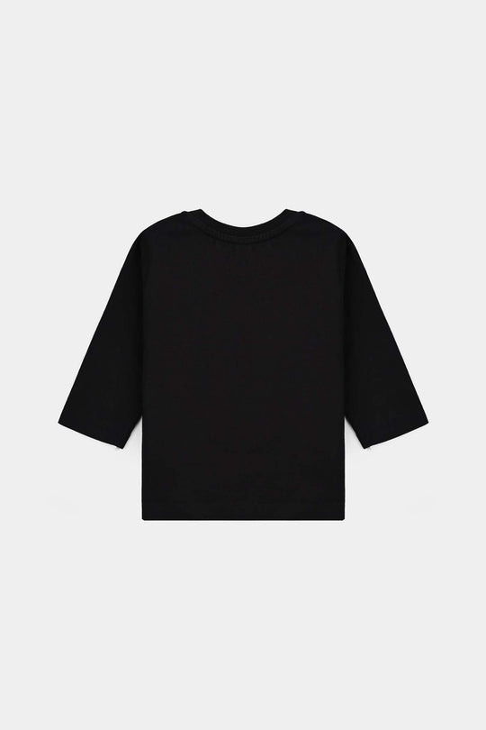 Infant Boys Jersey/Terry T-Shirt Cousins Crew-BLACK