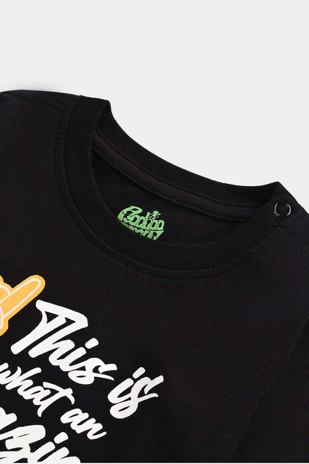 Infant Boys Jersey/Terry T-Shirt Amazing Nephew-BLACK