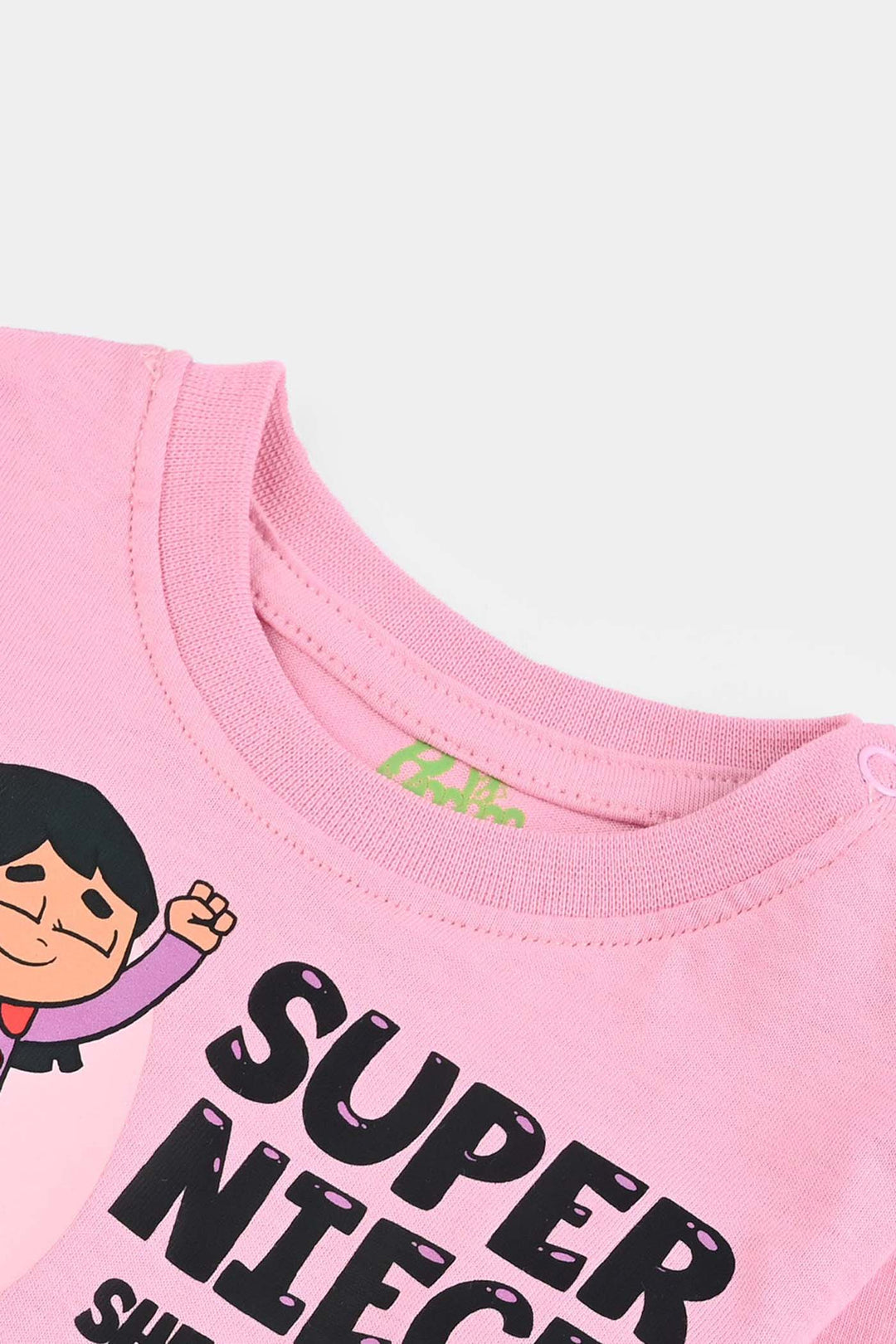 Infant Girls Jersey/Terry T-Shirt - Pink