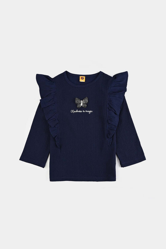 Girls Poly Crinkle 2 Piece KINDNESS IS MAGIC-Blue