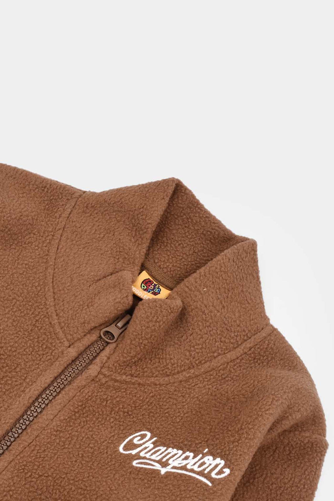 Boys Fleece Jacket Champion-BROWN