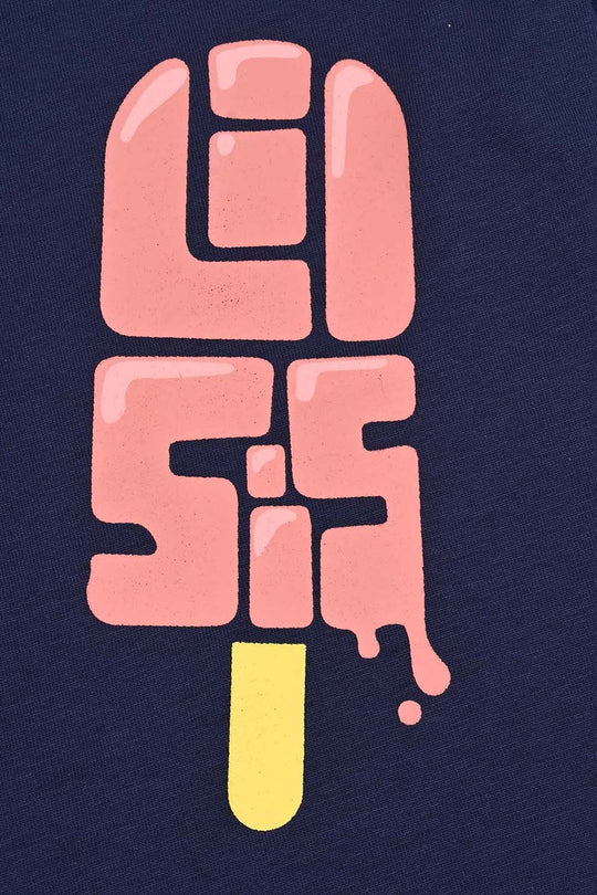 Infant Girls Jersey/Terry T-Shirt F/S Lil SIS-PURPLE