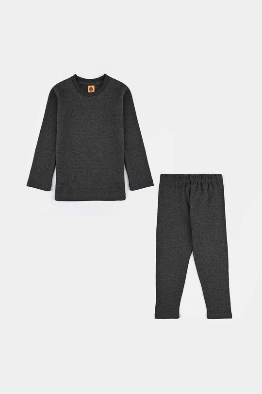 Unisex Thermal Inner Wear Suit - CHARCOAL
