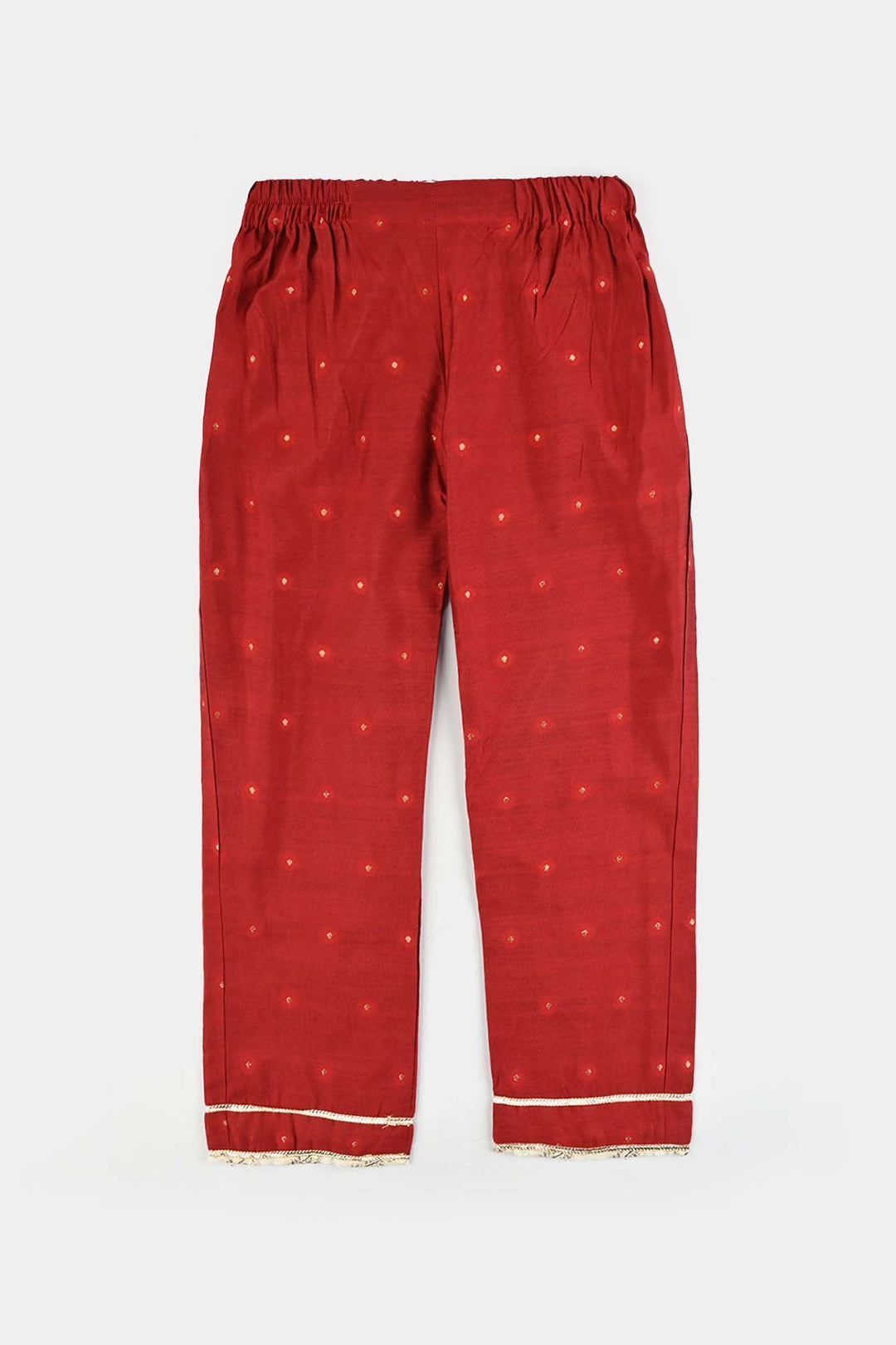 Girls Jacquard 4Pcs - Red