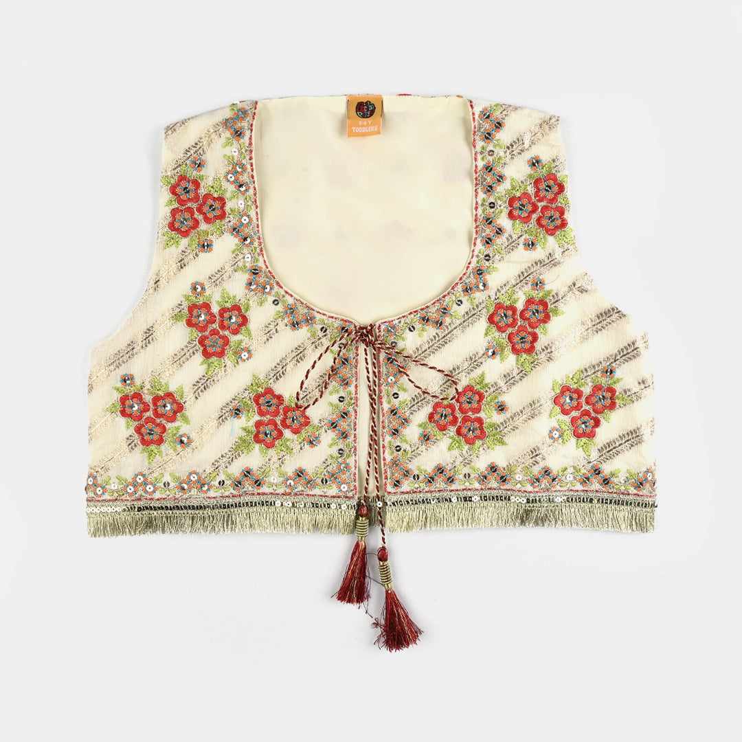 Girls Jacquard 4Pcs - Red