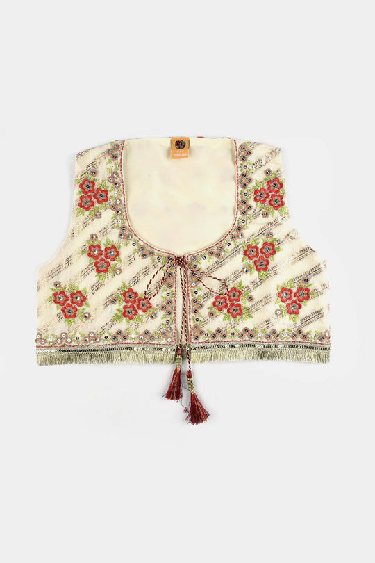 Girls Jacquard 4Pcs - Red