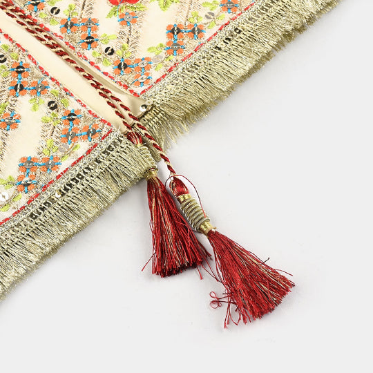 Girls Jacquard 4Pcs - Red