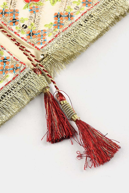 Girls Jacquard 4Pcs - Red