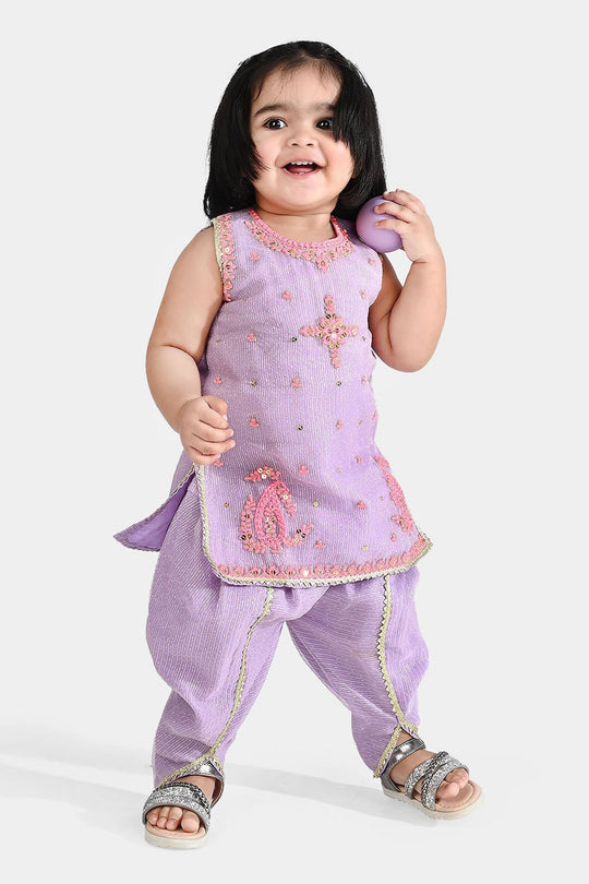 Infant Girls Net Fancy 2Pcs - Lilac/Purple