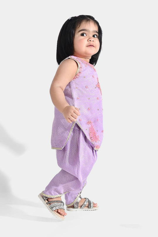 Infant Girls Net Fancy 2Pcs - Lilac/Purple