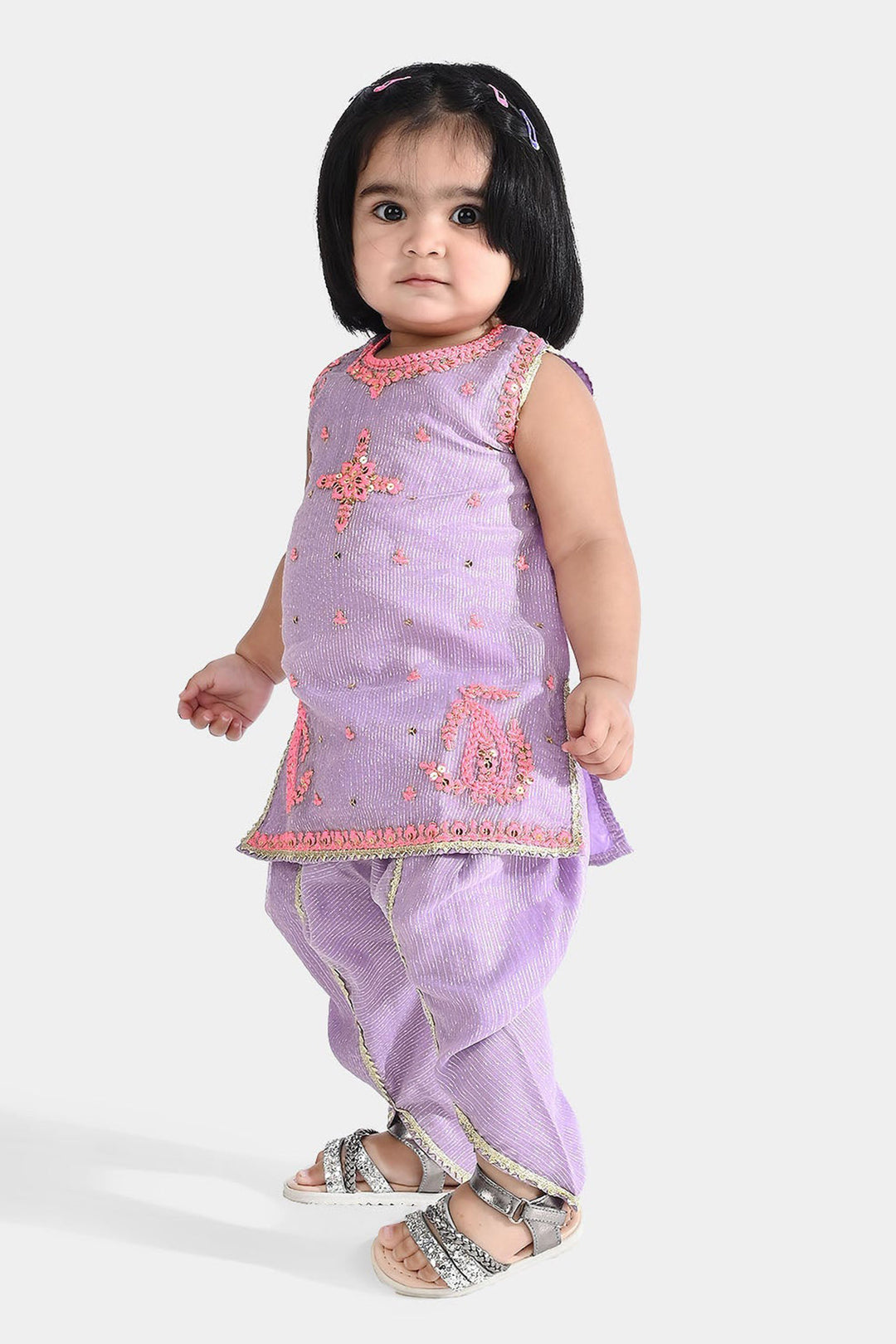 Infant Girls Net Fancy 2Pcs - Lilac/Purple