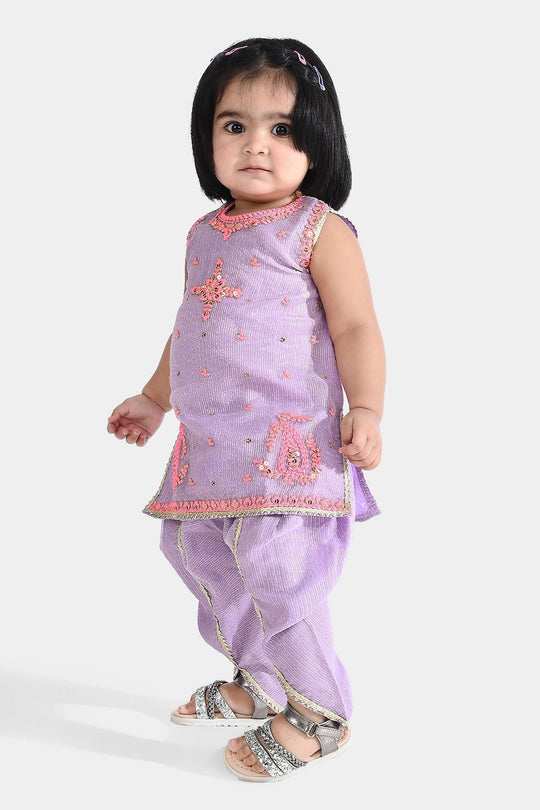 Infant Girls Net Fancy 2Pcs - Lilac/Purple
