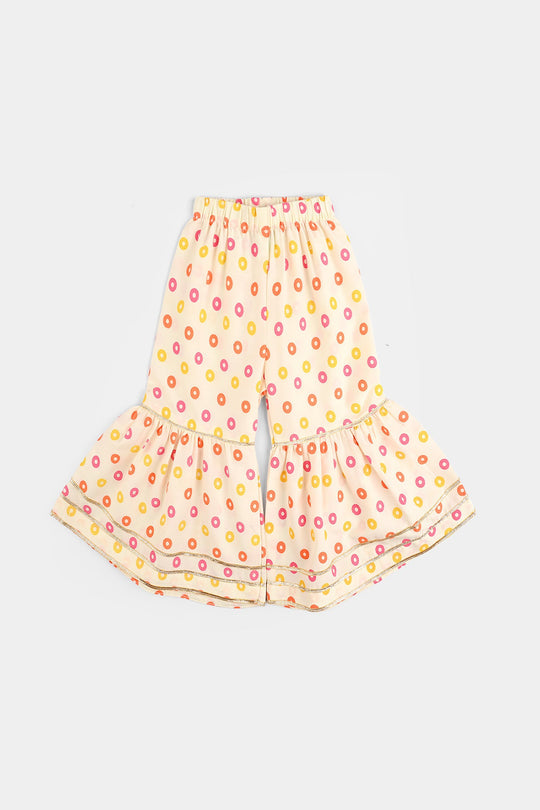 Infant Girls Raw Silk 2Pcs - Cream