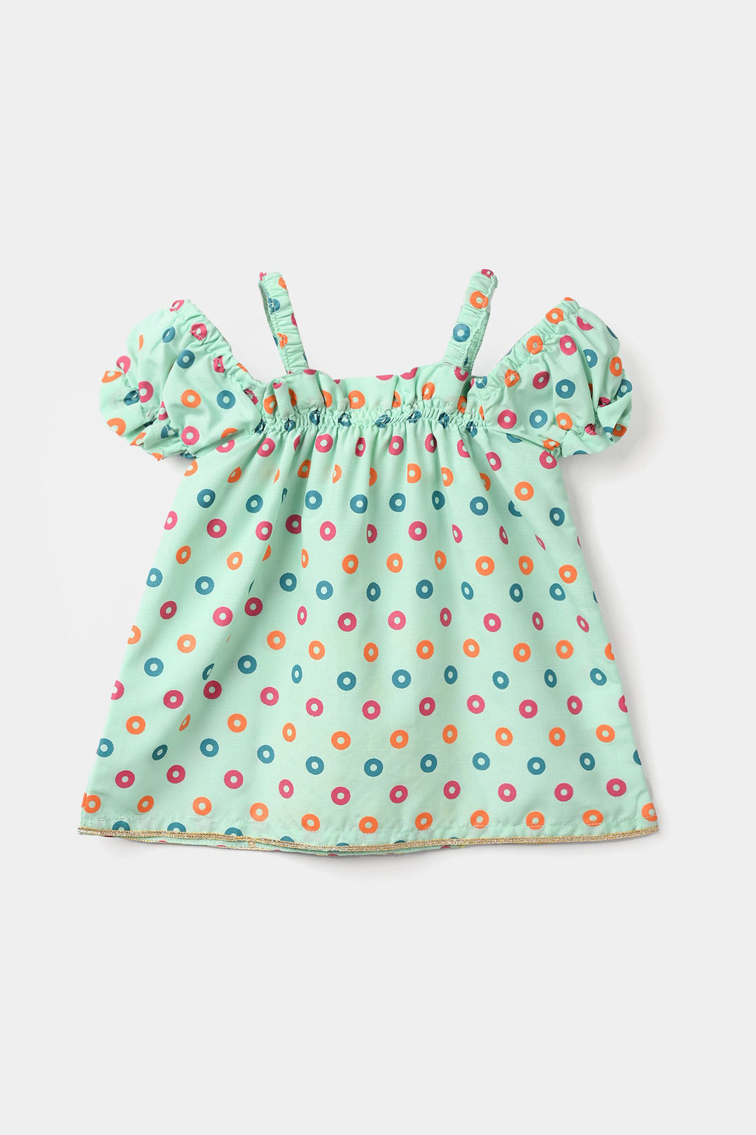 Infant Girls Raw Silk 2Pcs - Mint Green