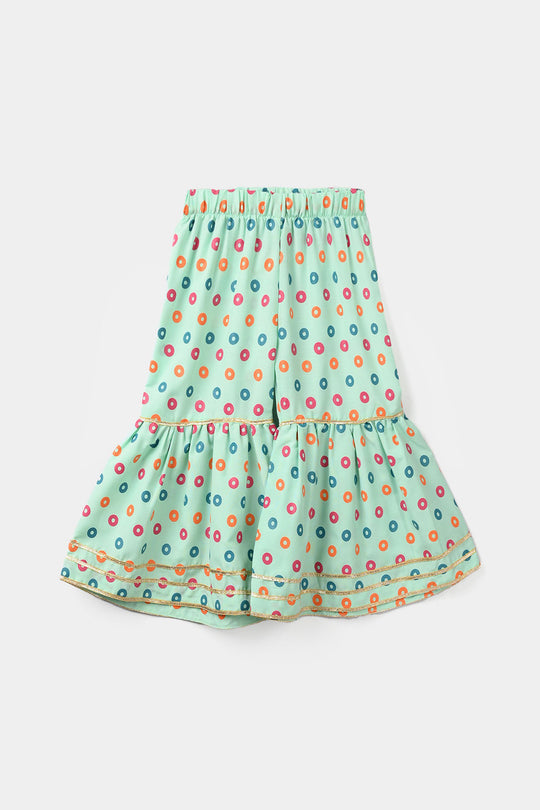 Infant Girls Raw Silk 2Pcs - Mint Green