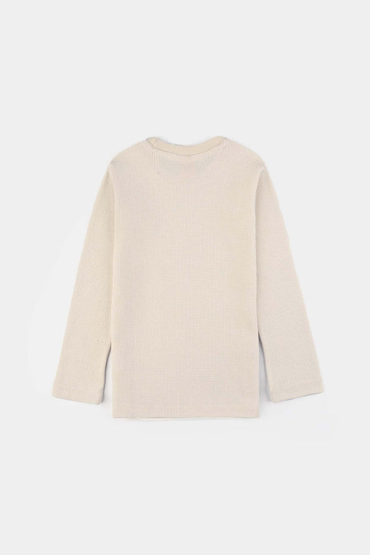 Boys Thermal Inner Wear Suit - Off White