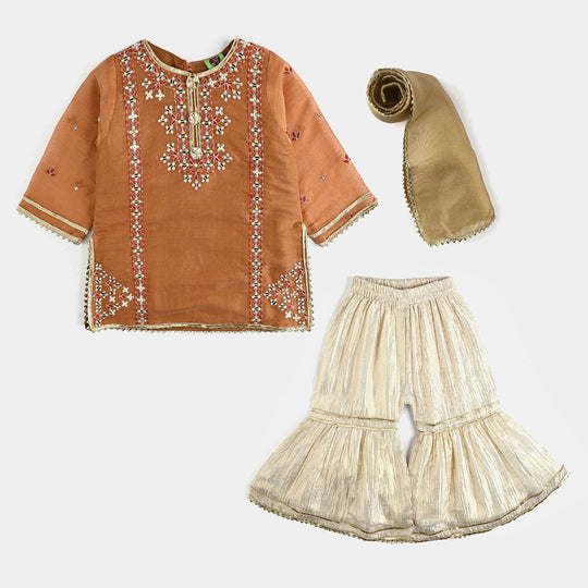 Infant Girls Masori 3Pcs Hassen-ORANGE