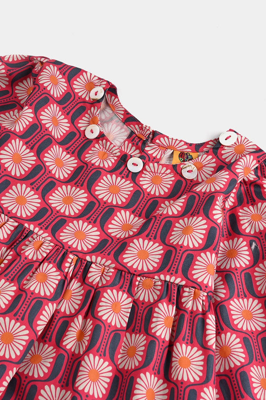 Girls Cotton Co-Ord Set - Pink