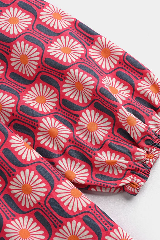 Girls Cotton Co-Ord Set - Pink