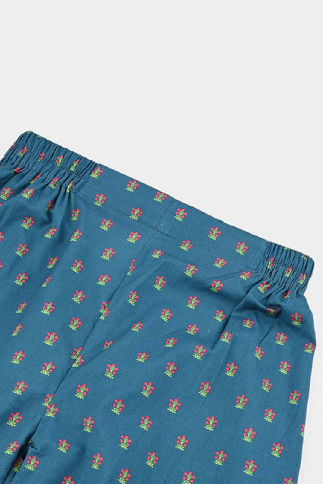 Girls Cotton Printed Culotte Tribe-BLUE