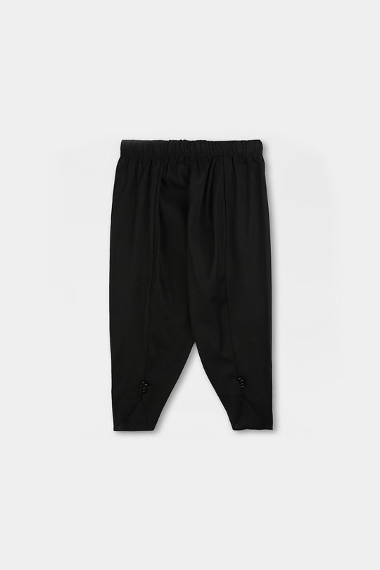 Infant Girls Cotton Tulip Pant (Black)