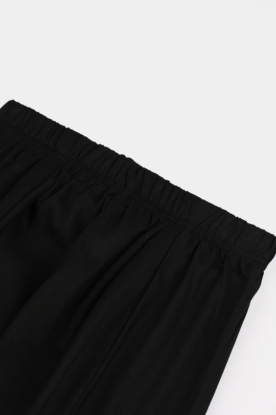 Infant Girls Cotton Tulip Pant (Black)