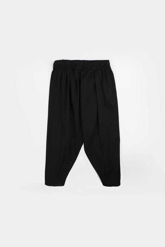 Infant Girls Cotton Tulip Pant (Black)