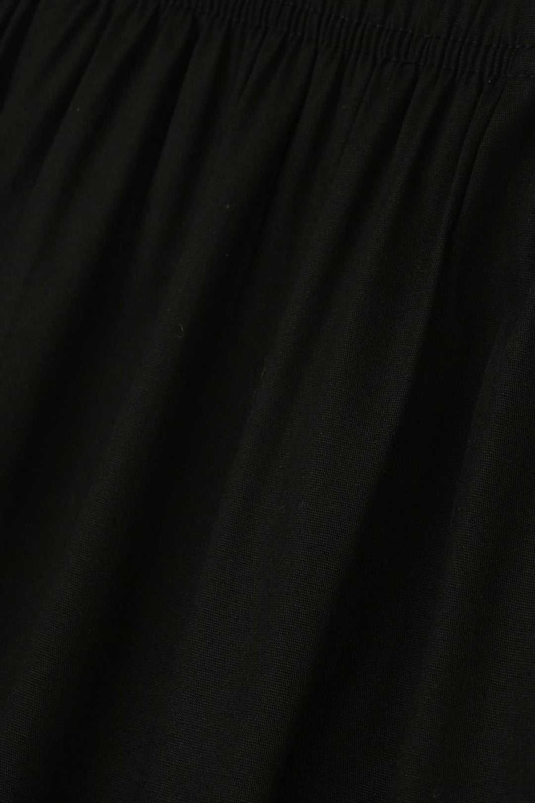 Girls Cotton Pant One Side-BLACK