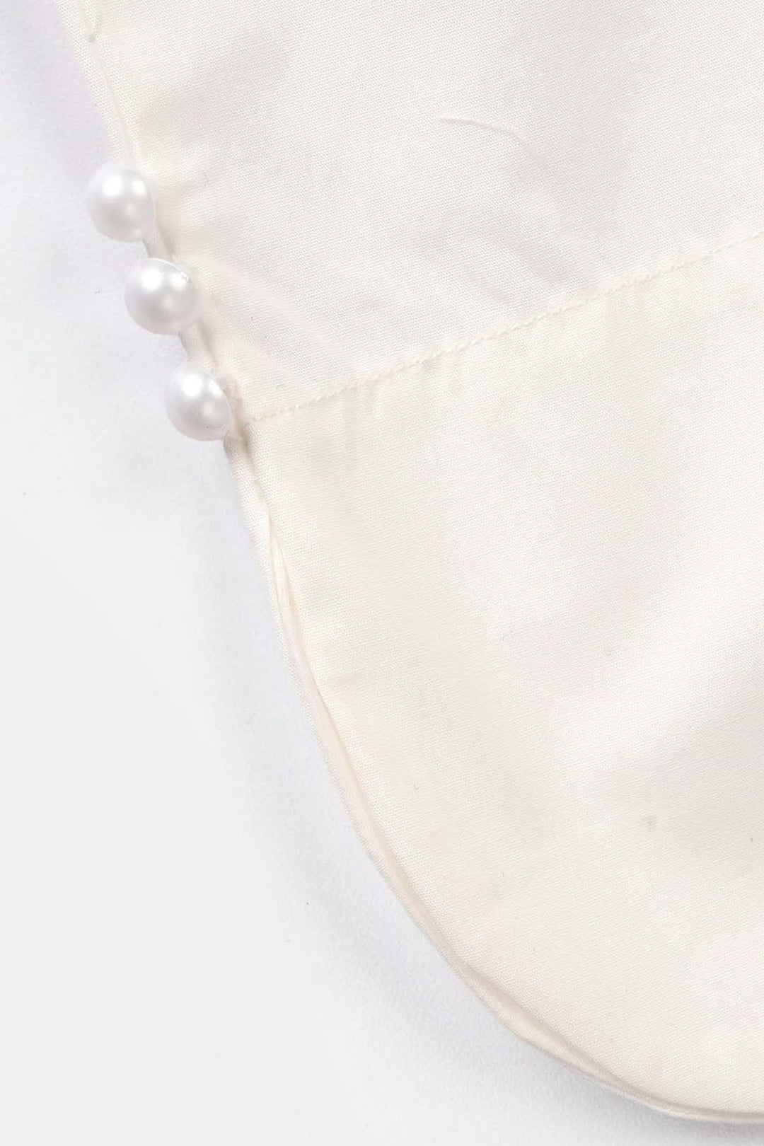 Girls Cotton Culottes Round - White