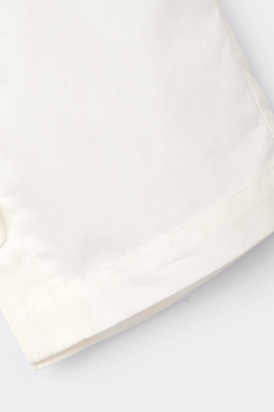 Infant Girls Cotton Pants - White