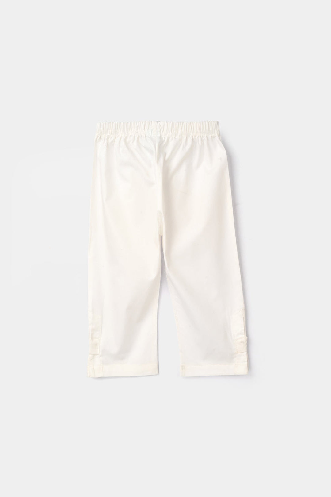 Infant Girls Cotton Pants - White