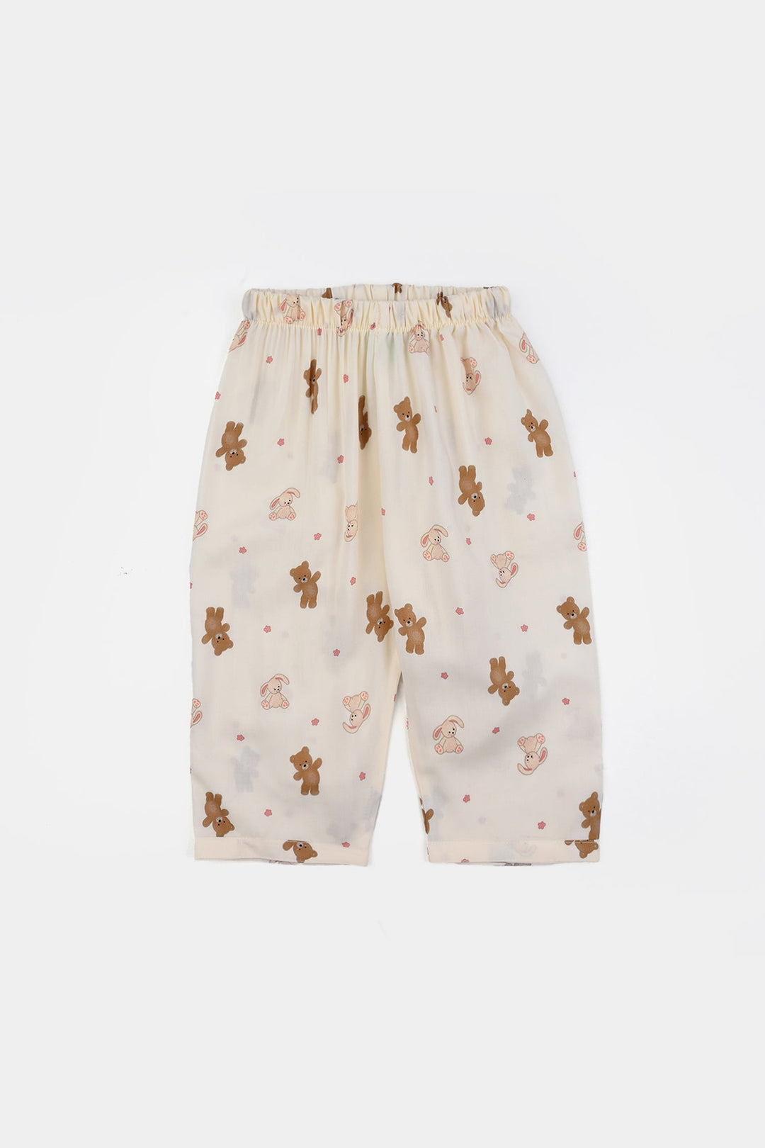 Infant Boys Viscose Night Suit (Teddy) - Off White