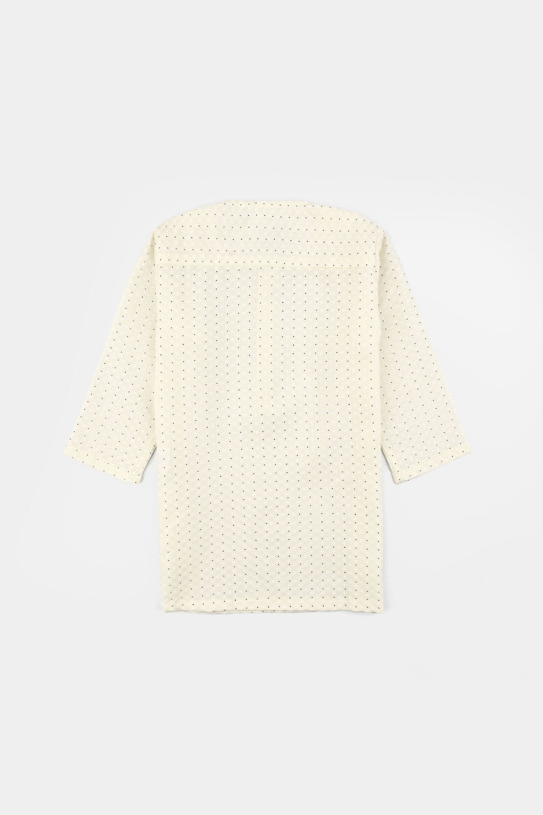 Infant Boys Poly  Viscose Kurta Pajama - Cream