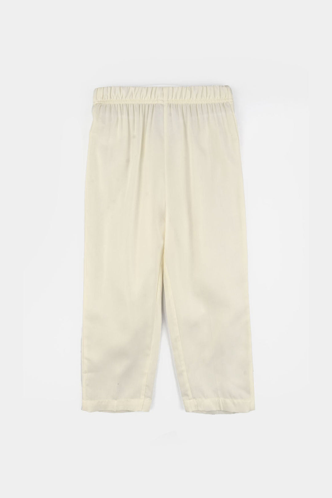 Boys Poly Viscose Kurta Pajama (Elegant)-Cream