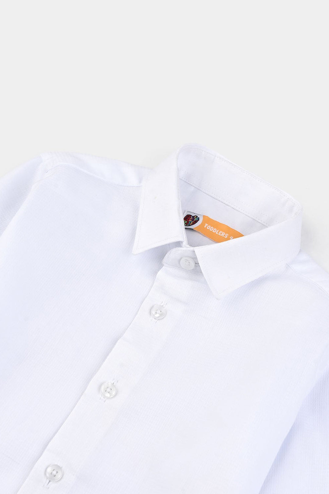 Boys Dobby Formal Shirt - White
